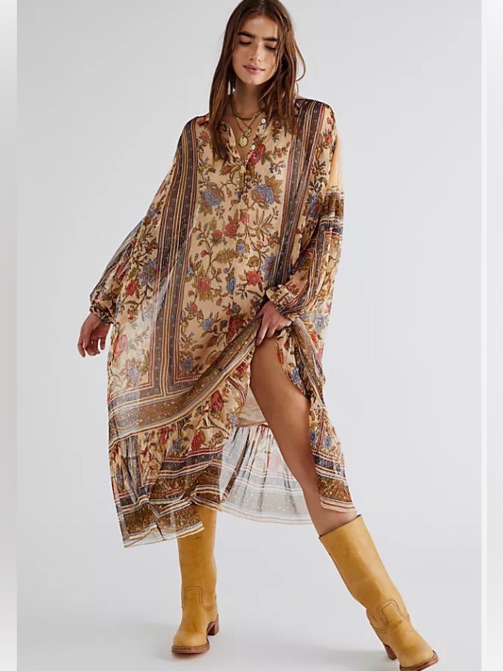 Free People x Mes Demoiselles Miscanthus Dress